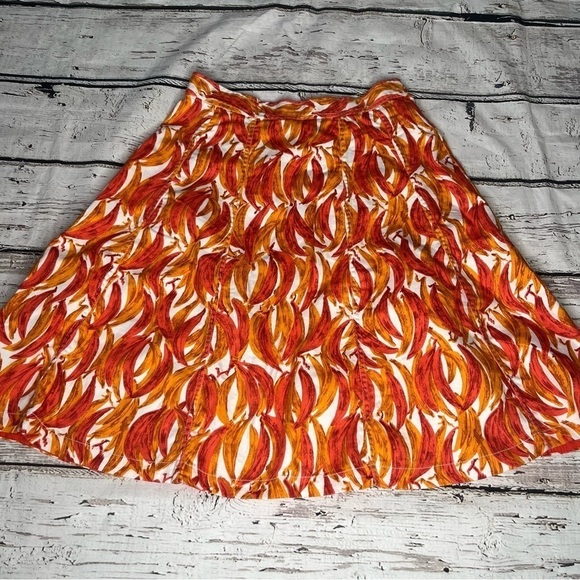 Anthropolgie Maeve Banana Grove A-Line Skirt Size 8p - Picture 9 of 9